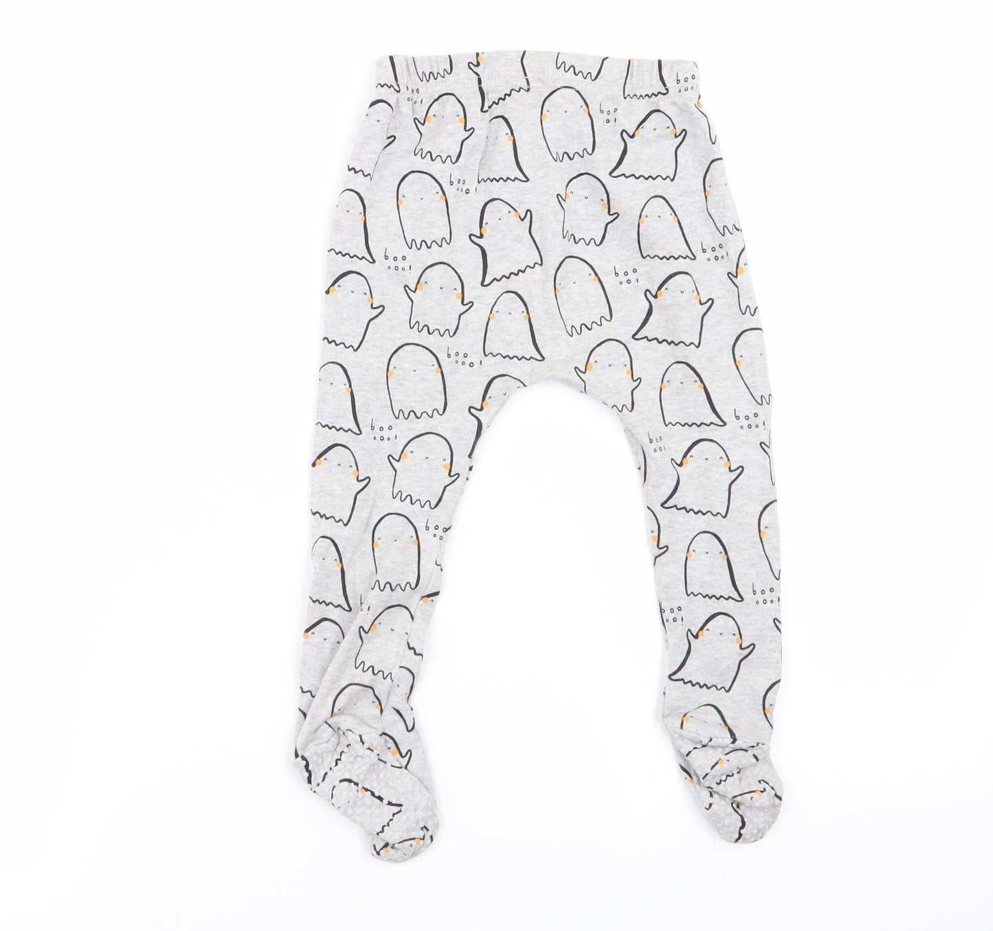 Asda George Boys Grey Geometric  Babydoll Pyjama Pants Size 9-12 Months