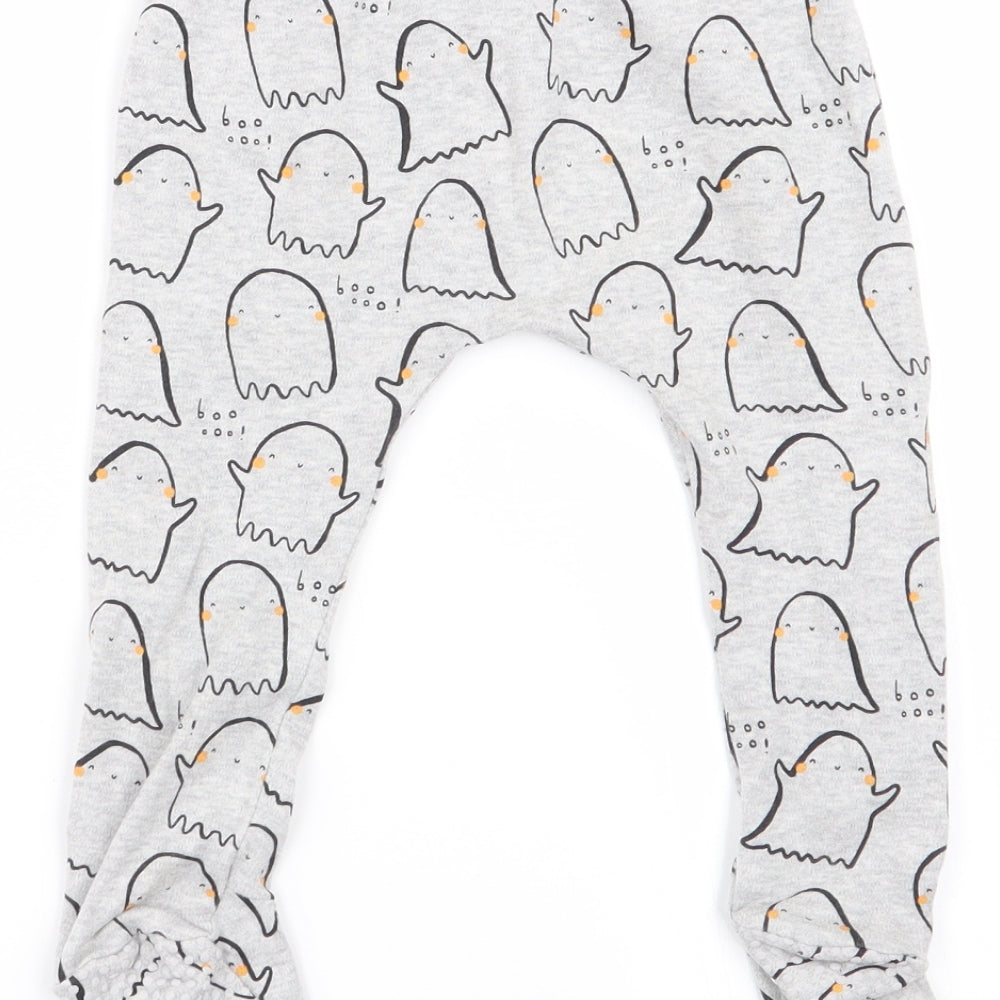 Asda George Boys Grey Geometric  Babydoll Pyjama Pants Size 9-12 Months