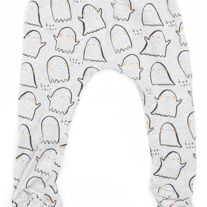 Asda George Boys Grey Geometric  Babydoll Pyjama Pants Size 9-12 Months