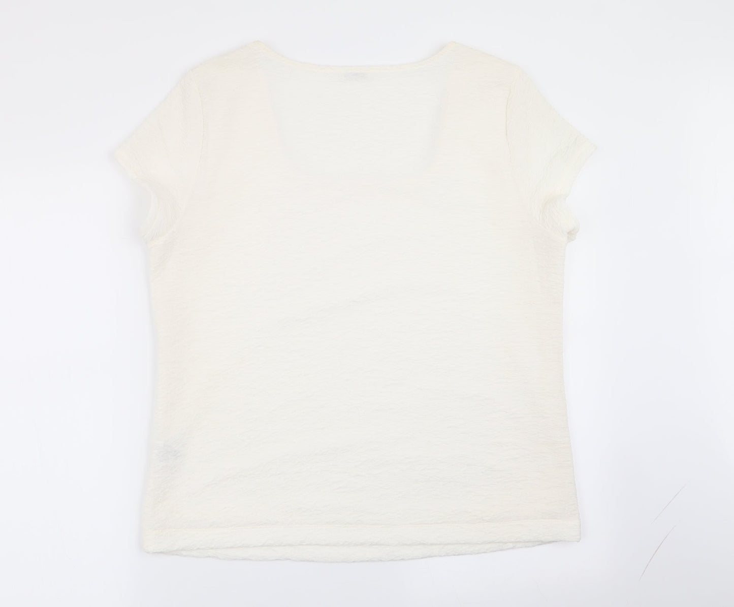 Womens UK Size XL planet White Basic Blouse
