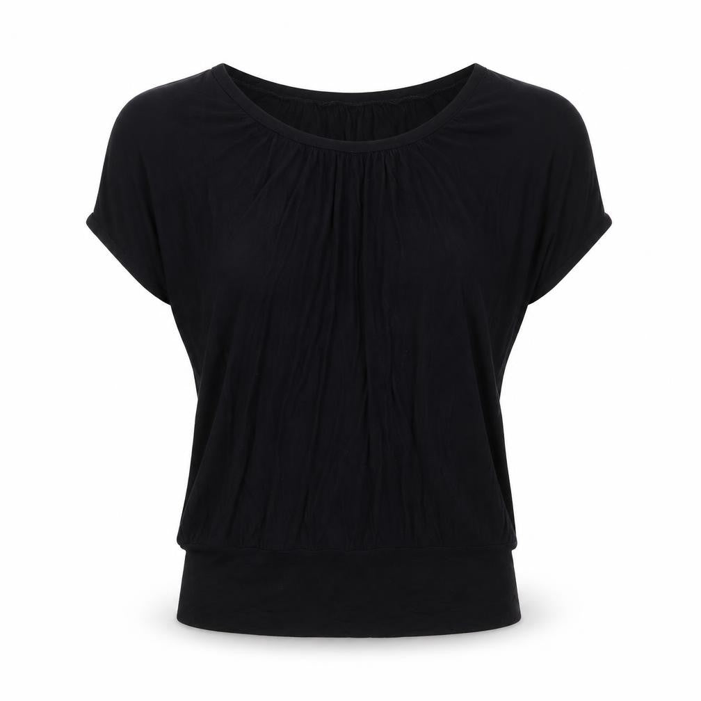 Womens UK Size M Wallis Black Basic T-Shirt