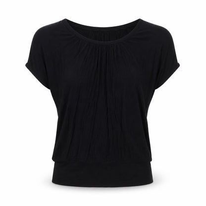 Womens UK Size M Wallis Black Basic T-Shirt