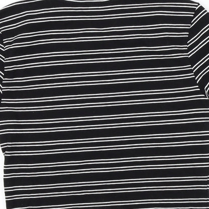 newlook Girls Black Striped  Basic T-Shirt Size 10-11 Years