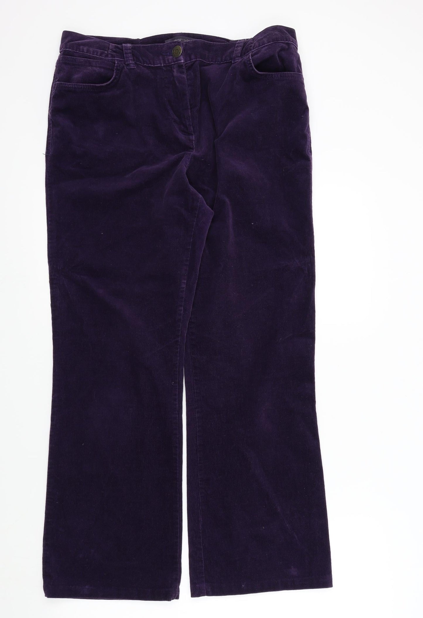 Womens UK Size 14 M&S Regular Fit  Pink Trousers
