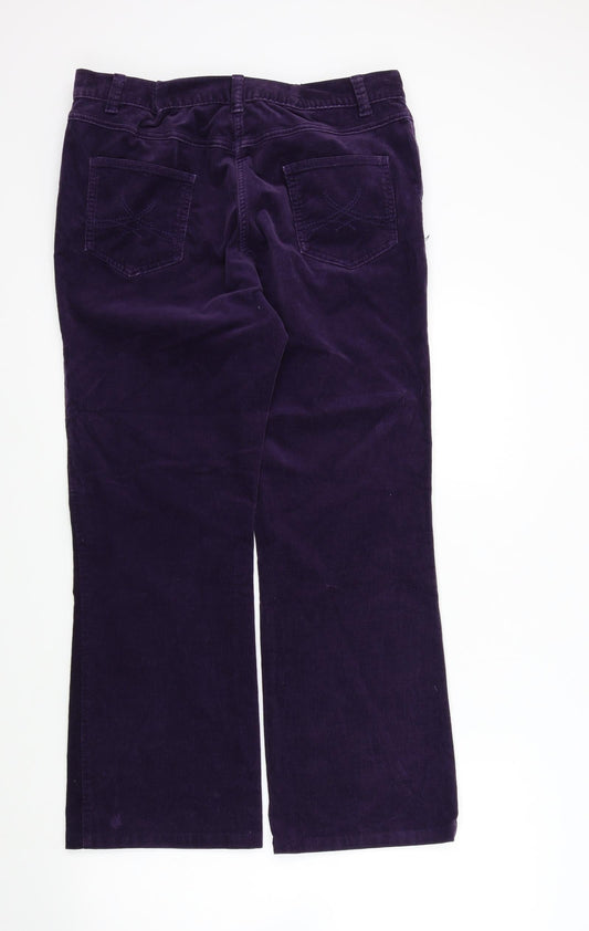 Womens UK Size 14 M&S Regular Fit  Pink Trousers