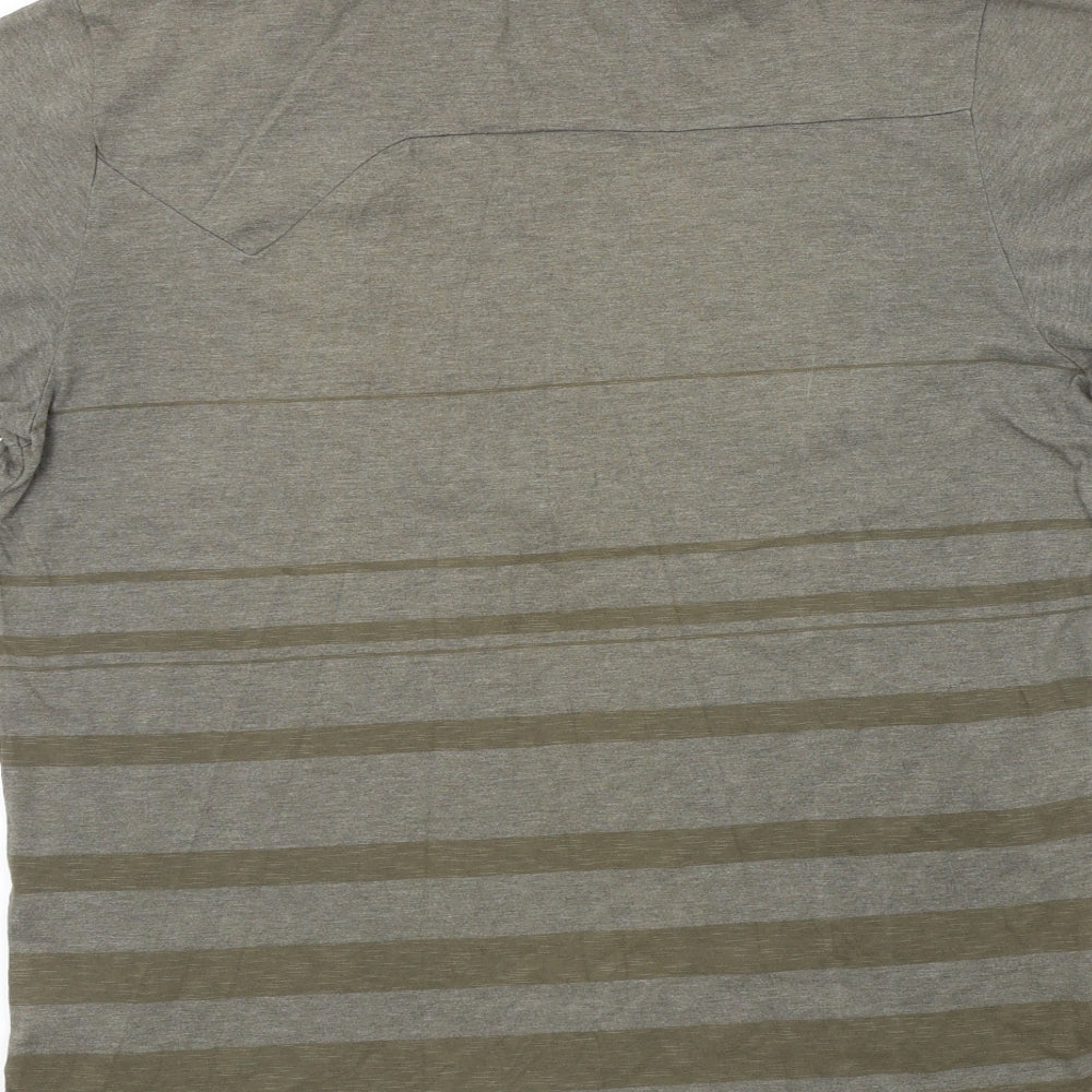 IRONMAN Mens Brown Colourblock   Polo Size L