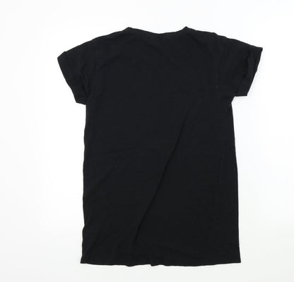 Womens UK Size 8 New Look Black Basic T-Shirt