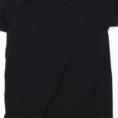 Womens UK Size 8 New Look Black Basic T-Shirt