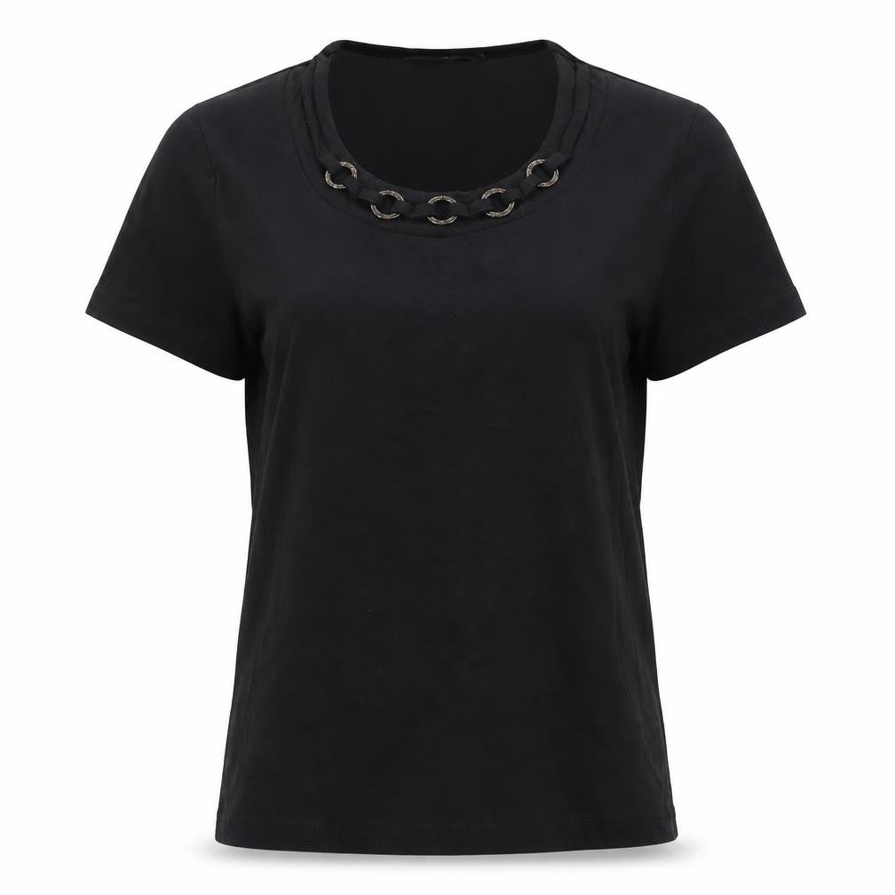 Bonmarché Womens Beige Colourblock  Basic T-Shirt Size M