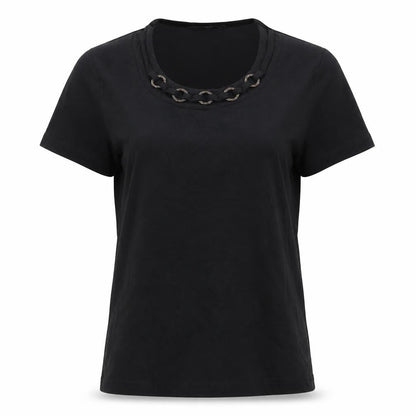 Bonmarché Womens Beige Colourblock  Basic T-Shirt Size M