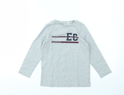 earthchild Girls Grey   Basic T-Shirt Size 4-5 Years