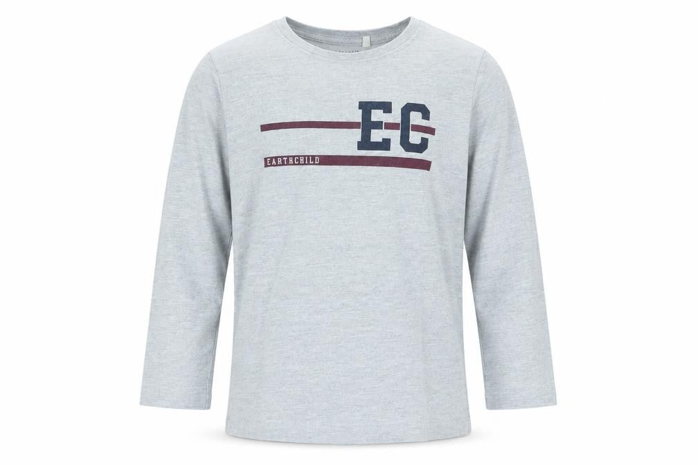 earthchild Girls Grey   Basic T-Shirt Size 4-5 Years