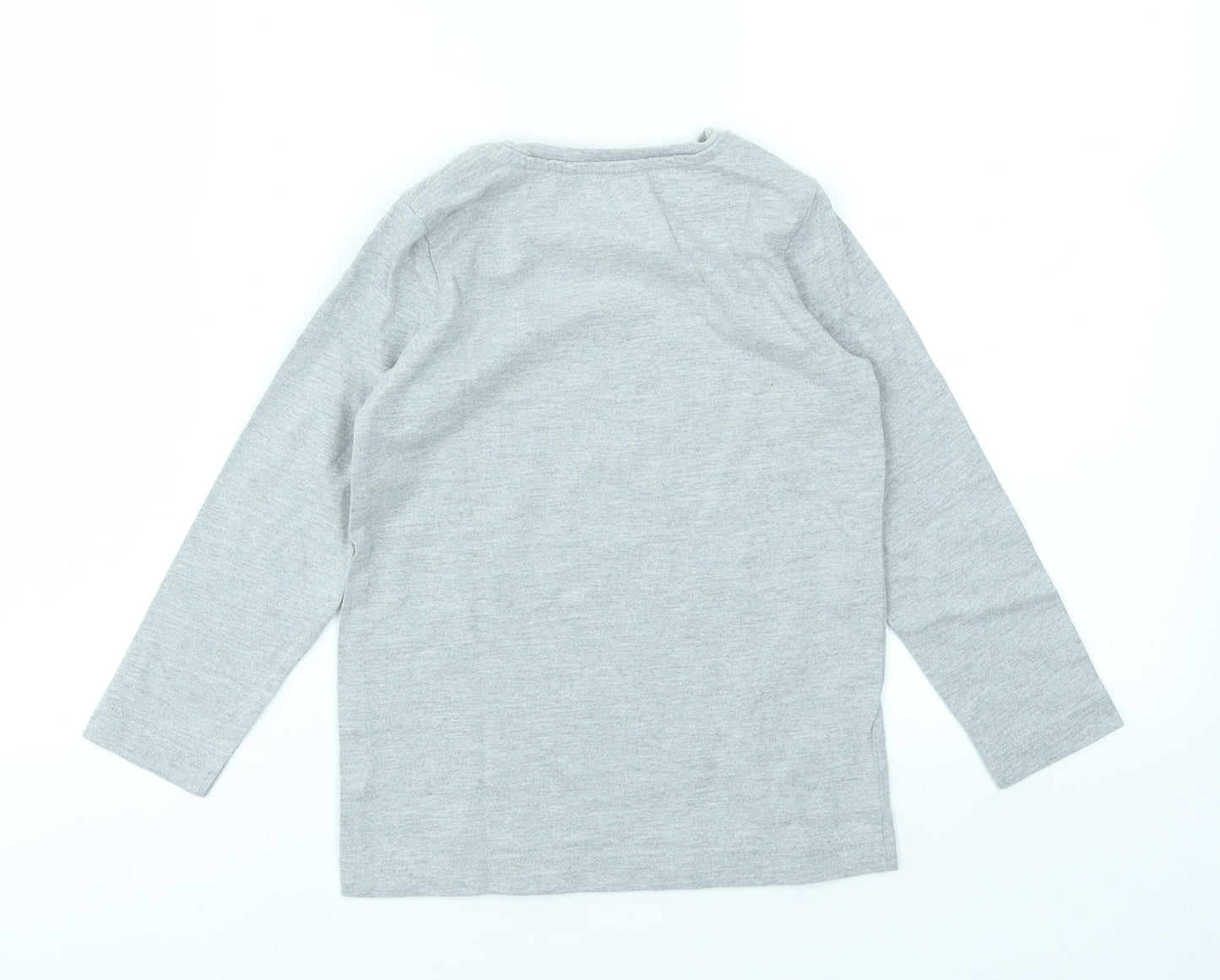 earthchild Girls Grey   Basic T-Shirt Size 4-5 Years