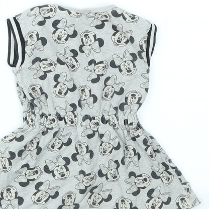 NEXT Girls Grey Animal Print  Fit & Flare  Size 12-18 Months