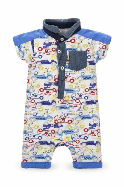 Matalan Boys Multicoloured Geometric  Babygrow One-Piece Size 6-9 Months