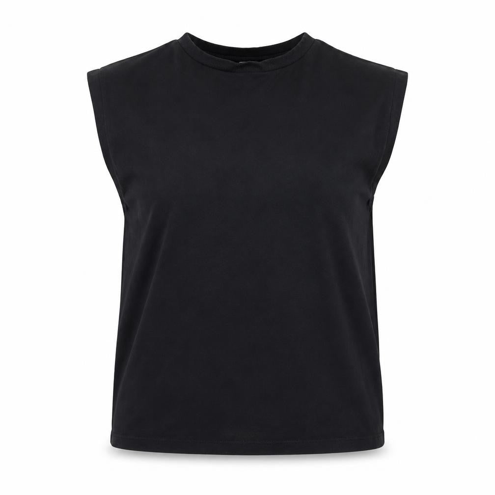 Womens UK Size 12 F&F Black Basic T-Shirt