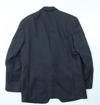 Mens UK Size 42 M&S Regular Blue Suit Jacket