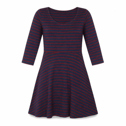 Primark Womens Multicoloured Striped  Fit & Flare  Size 8