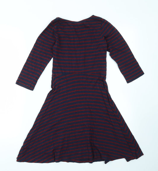 Primark Womens Multicoloured Striped  Fit & Flare  Size 8