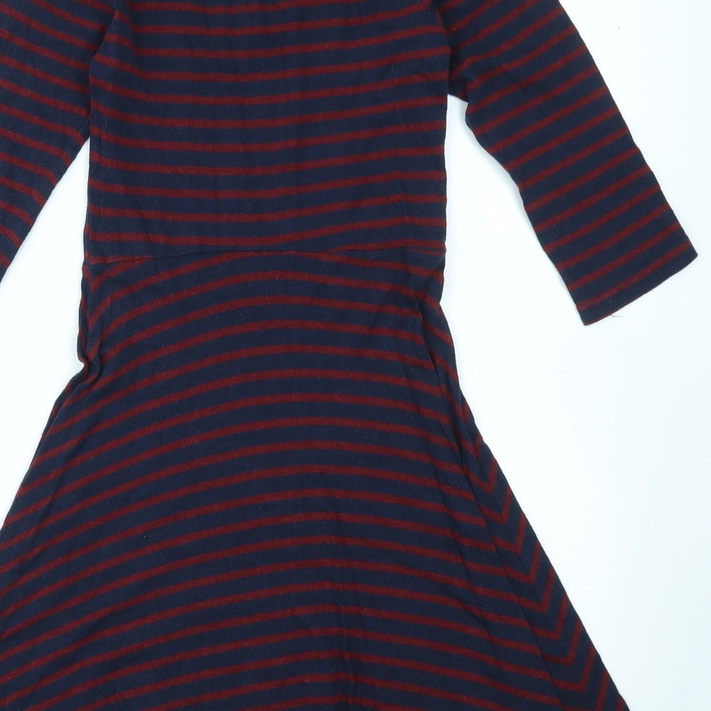 Primark Womens Multicoloured Striped  Fit & Flare  Size 8