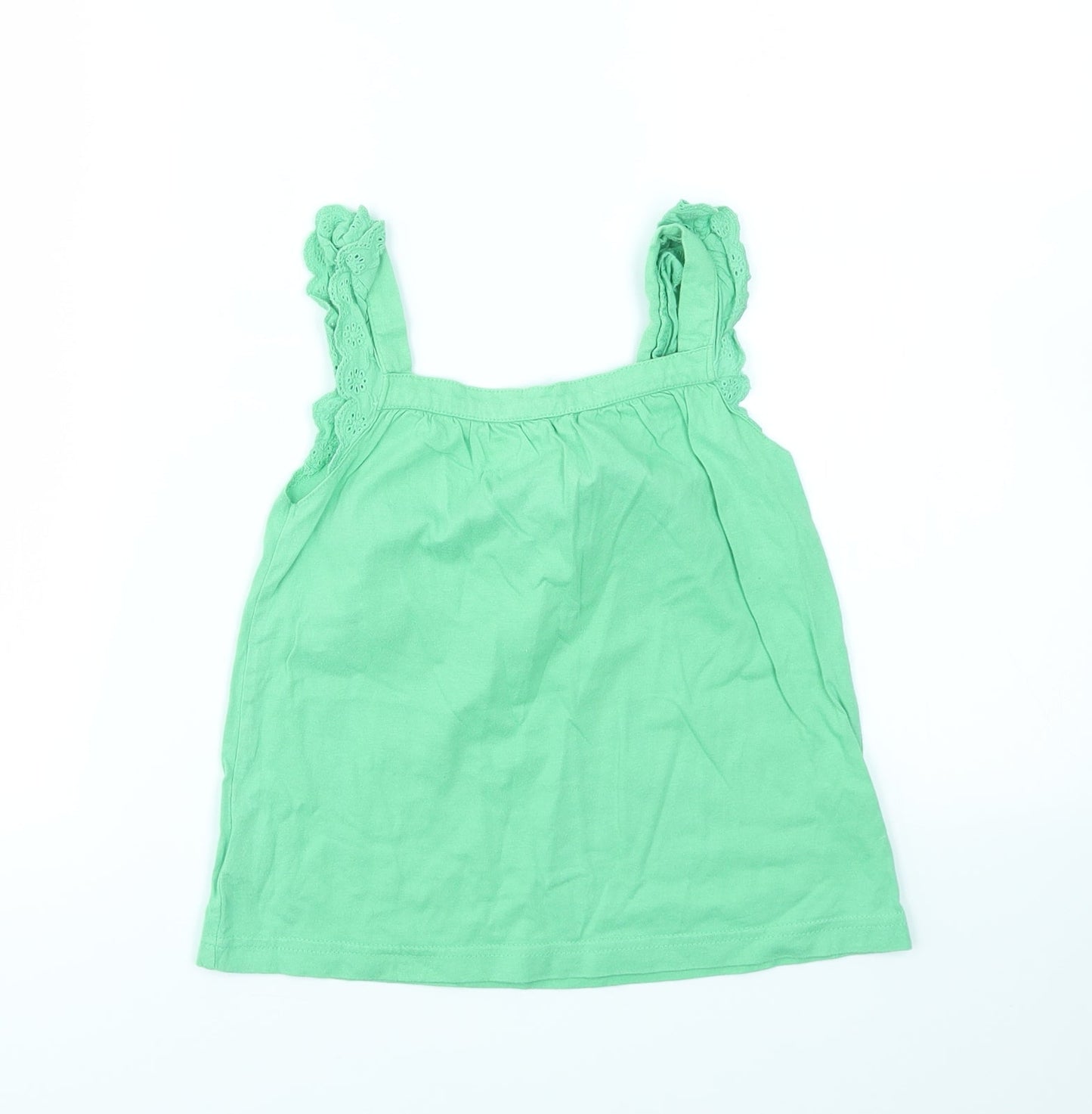Girl 2 Girl  Girls Green   Basic T-Shirt Size 5-6 Years