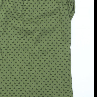 TU Girls Green Geometric  Basic T-Shirt Size 6 Years
