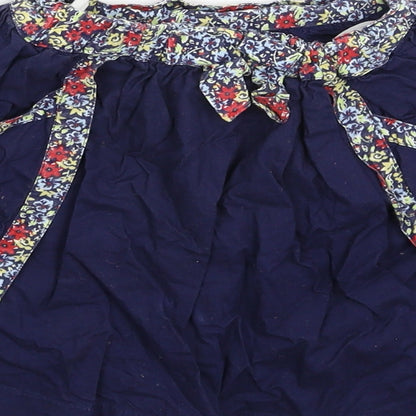 Molly n' Jack Girls Blue Floral  A-Line Skirt Size 2-3 Years
