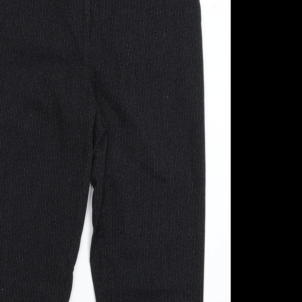 Womens UK Size 10 NEXT Slim Fit Dress Pants Black Trousers