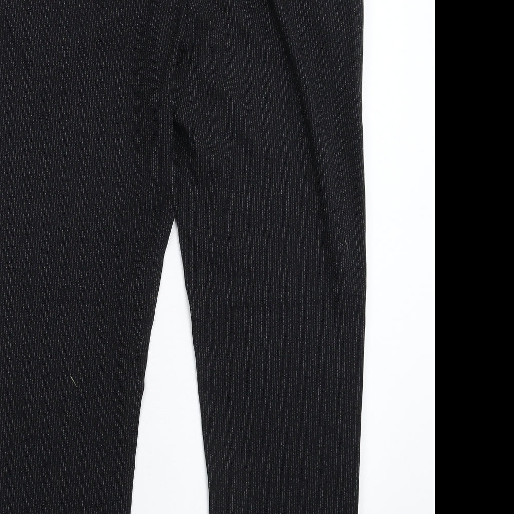 Womens UK Size 10 NEXT Slim Fit Dress Pants Black Trousers
