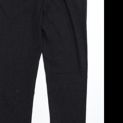 Womens UK Size 10 NEXT Slim Fit Dress Pants Black Trousers