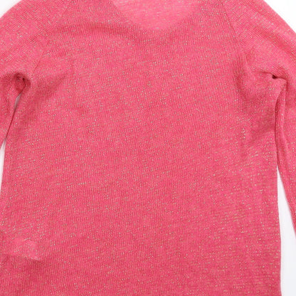Womens UK Size 6 Atmosphere Pink Pullover Jumper