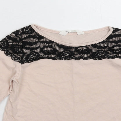 H&M Girls Beige   Basic T-Shirt Size 9-10 Years