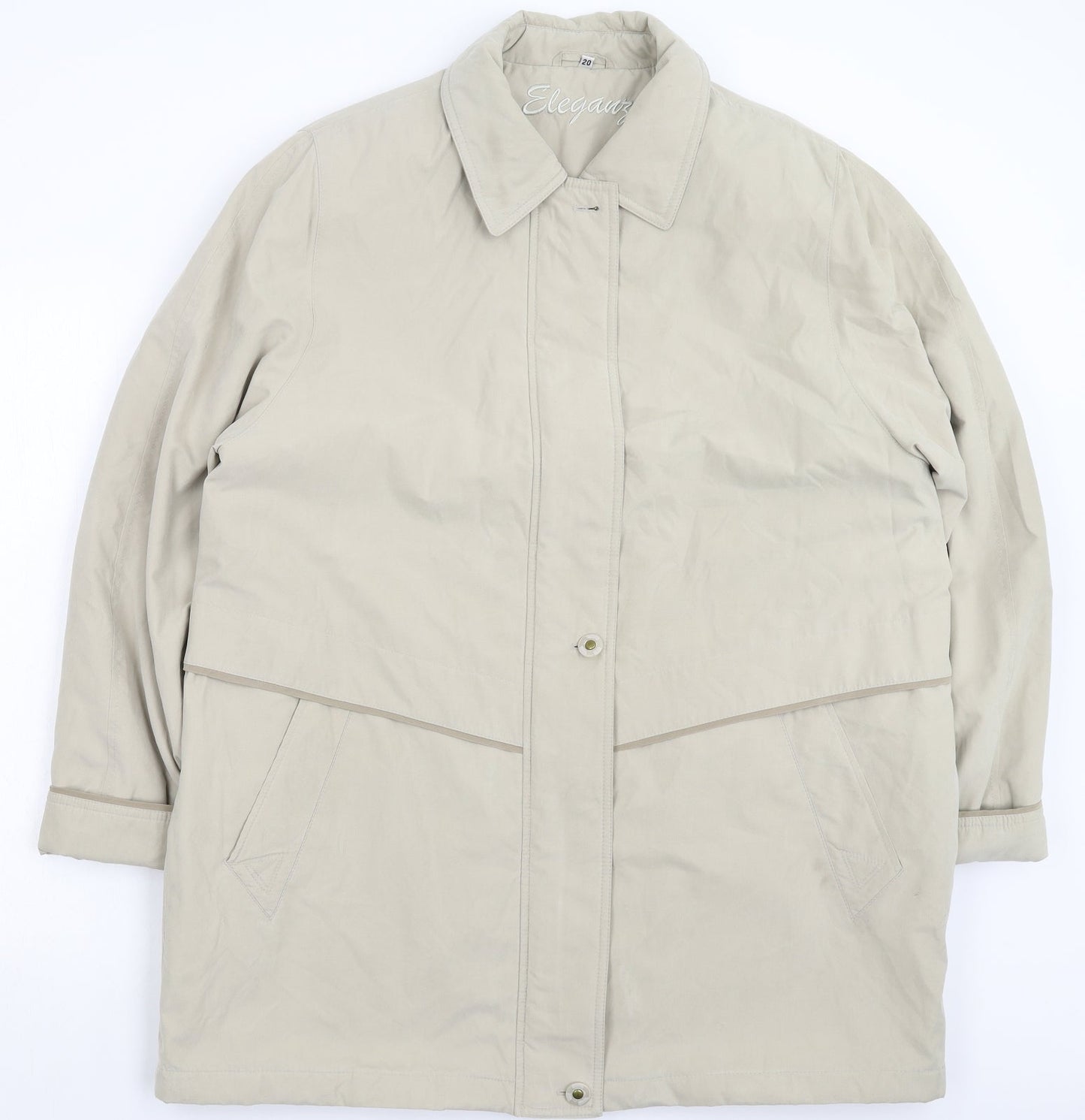 Womens UK Size 20 Eleganzé Beige Jacket