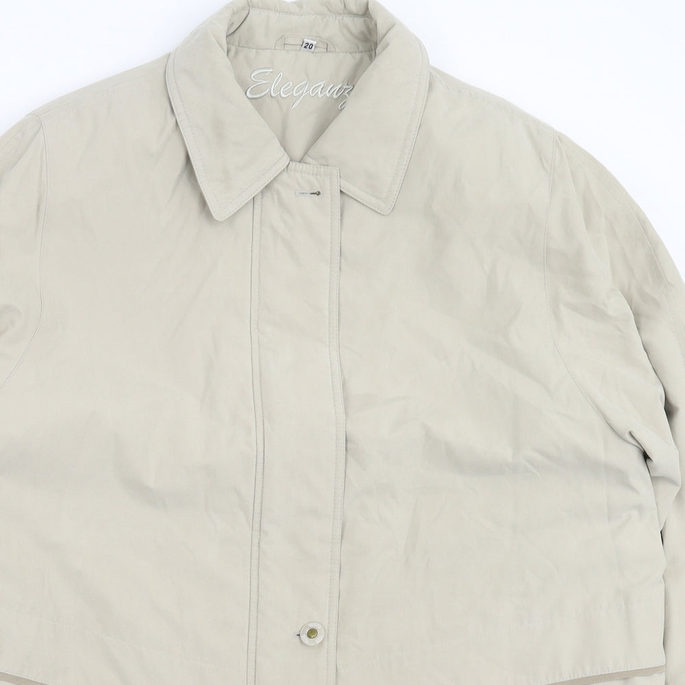 Womens UK Size 20 Eleganzé Beige Jacket