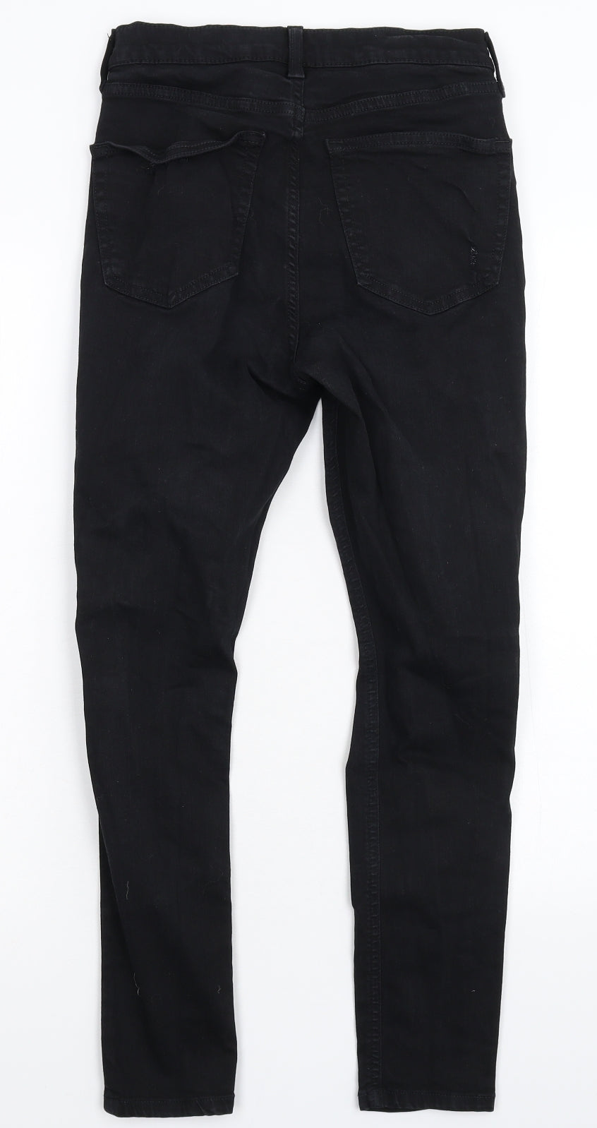 Topshop Womens Black  Denim Skinny Jeans Size 28 in L26 in