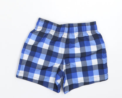 Rebel Baby Blue Check  Cropped Trousers Size 12-18 Months