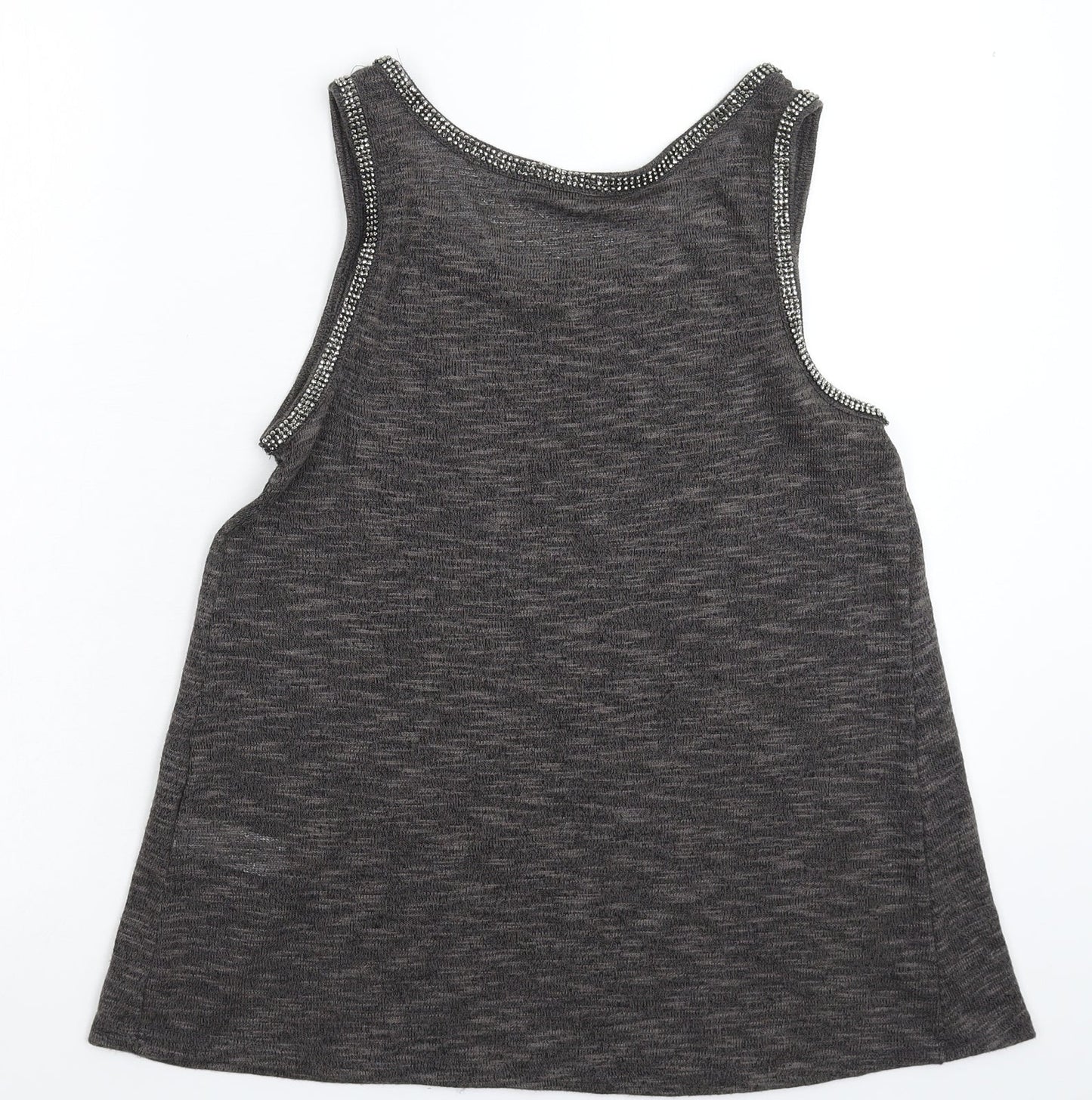 Womens UK Size 8 NEXT Grey Basic Tank
