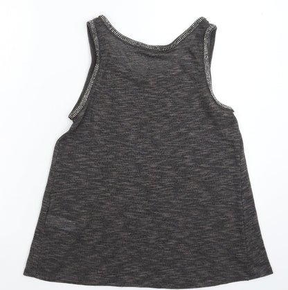 Womens UK Size 8 NEXT Grey Basic Tank