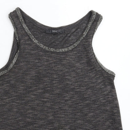 Womens UK Size 8 NEXT Grey Basic Tank