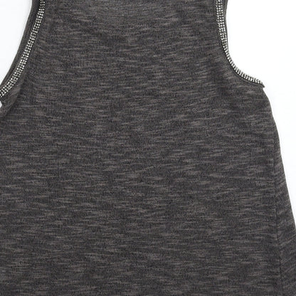 Womens UK Size 8 NEXT Grey Basic Tank