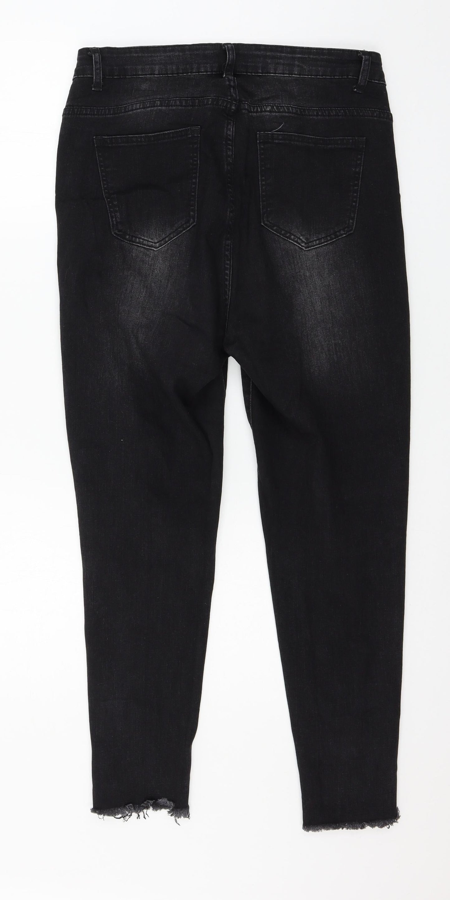 SheIn Womens Black  Denim Skinny Jeans Size XL L26 in