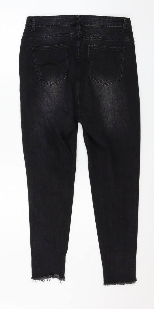 SheIn Womens Black  Denim Skinny Jeans Size XL L26 in