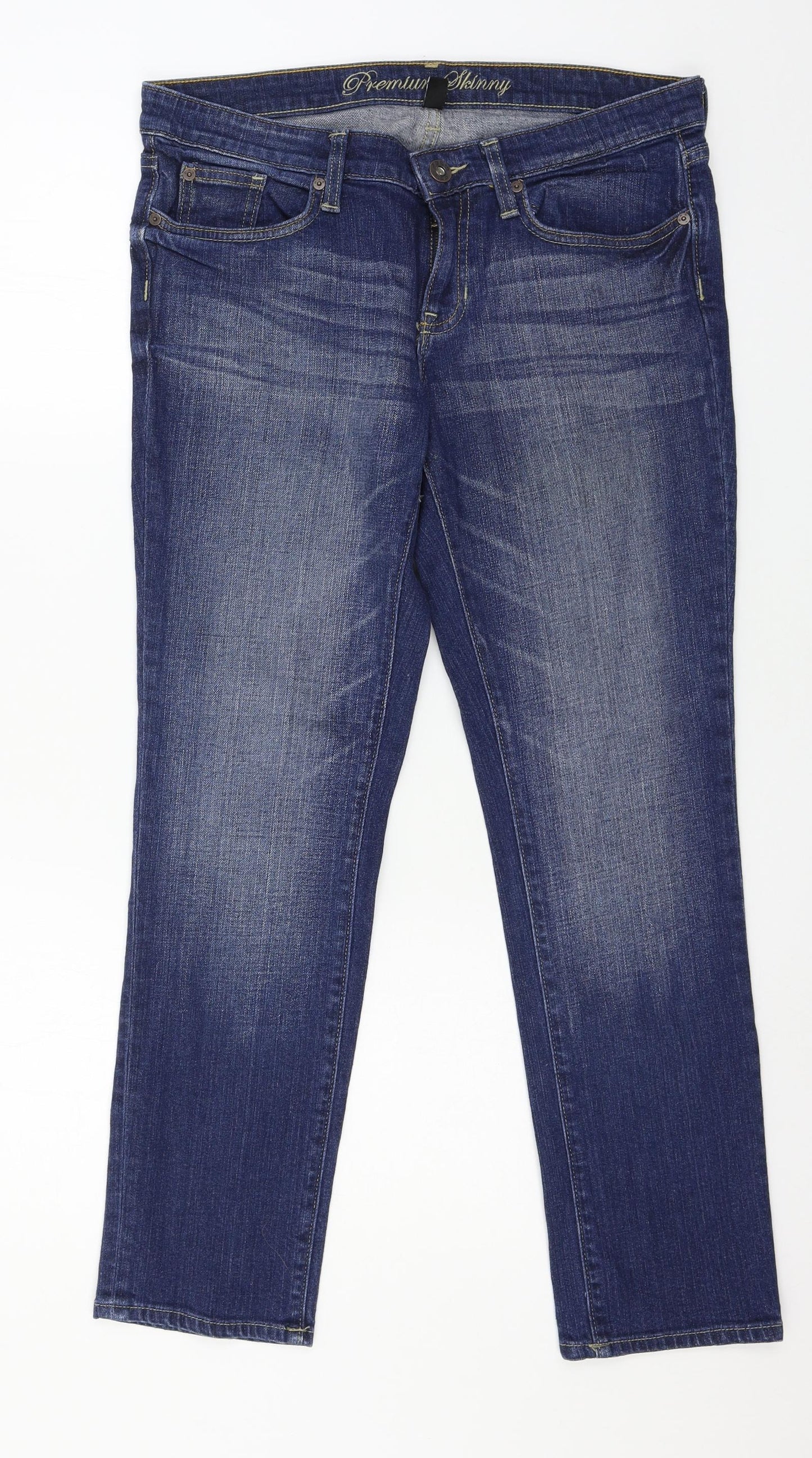 Gap Womens Blue  Denim Straight Jeans Size 34 in L28 in