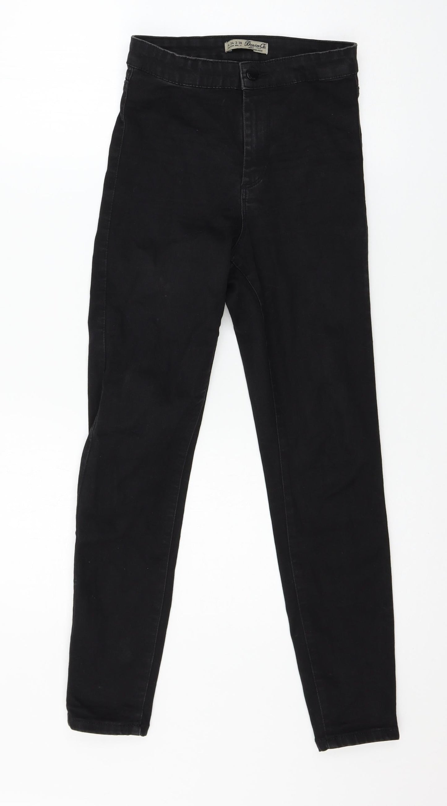 Denim & Co. Womens Black  Denim Skinny Jeans Size 6 L25 in