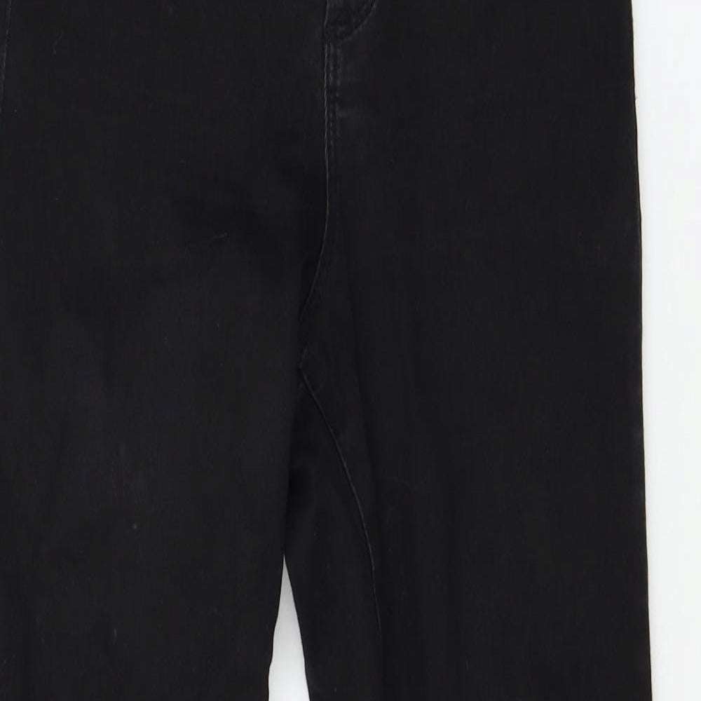 Denim & Co. Womens Black  Denim Skinny Jeans Size 6 L25 in