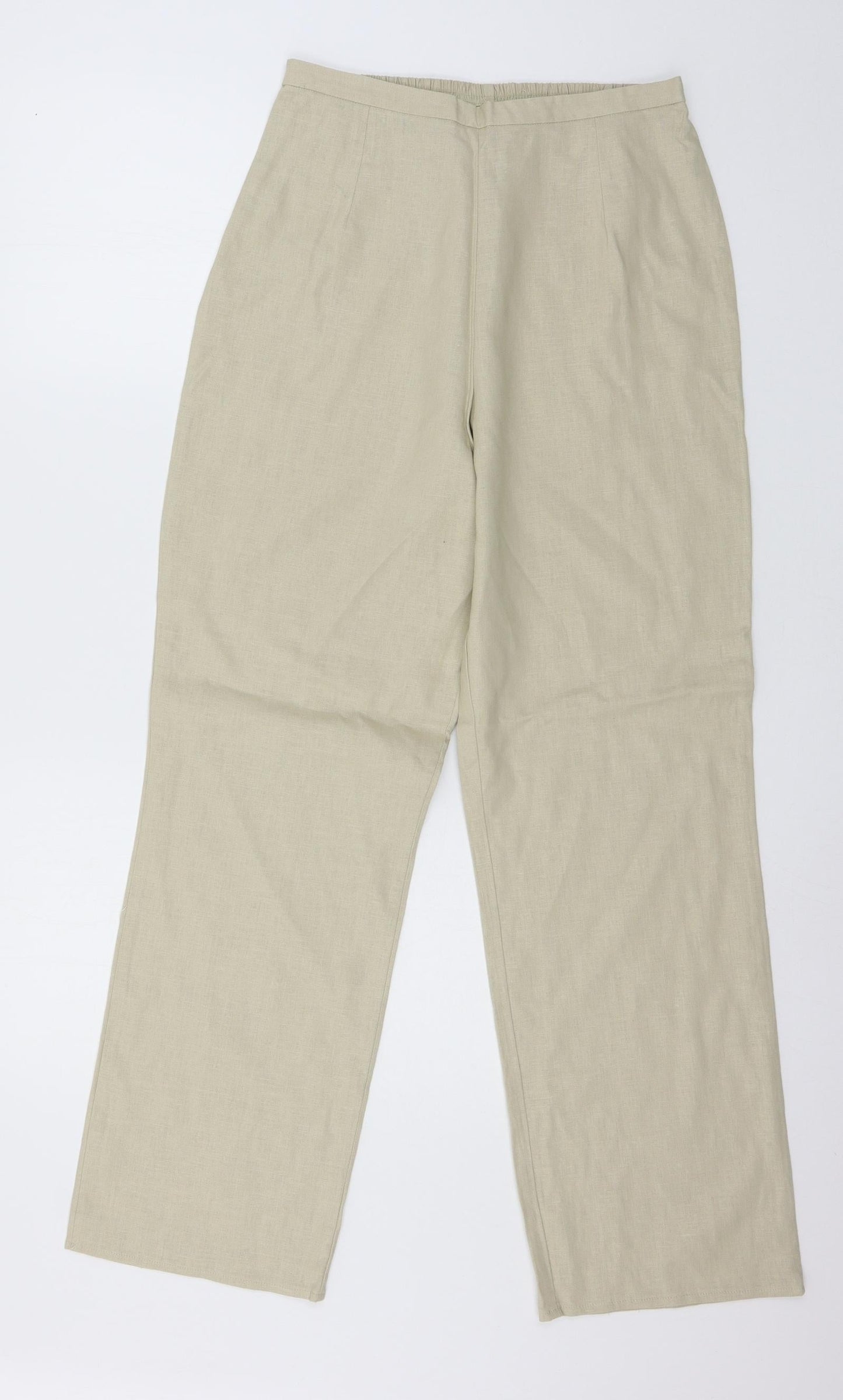 Womens UK Size 12 Classics Regular Fit  Beige Trousers