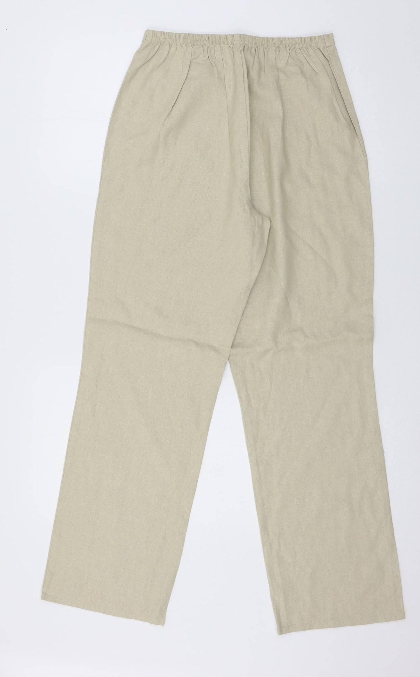 Womens UK Size 12 Classics Regular Fit  Beige Trousers
