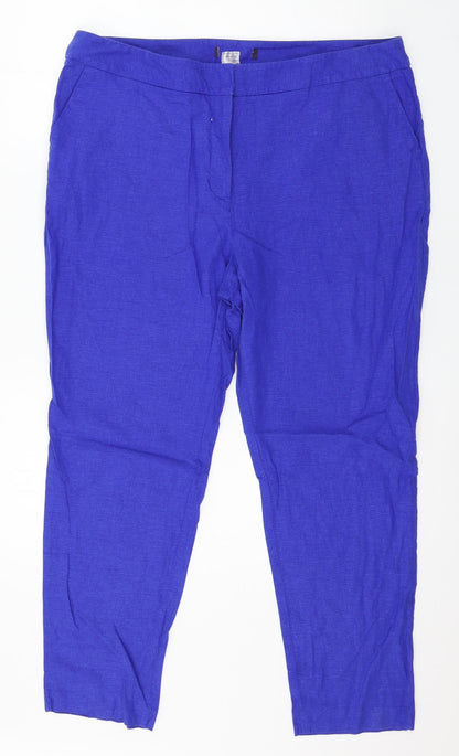 Womens UK Size 38 in Preworn Regular Fit  Blue Trousers