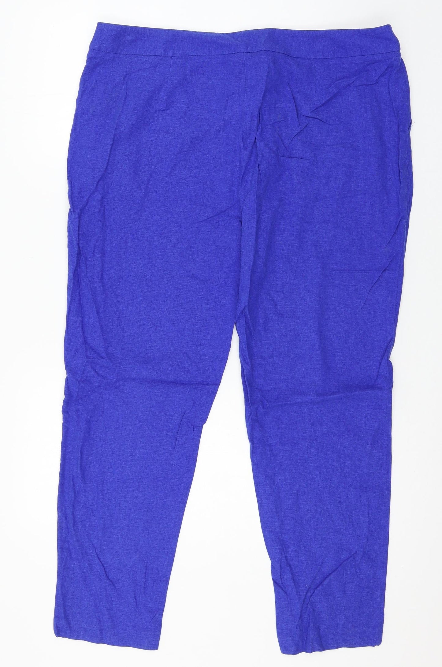 Womens UK Size 38 in Preworn Regular Fit  Blue Trousers