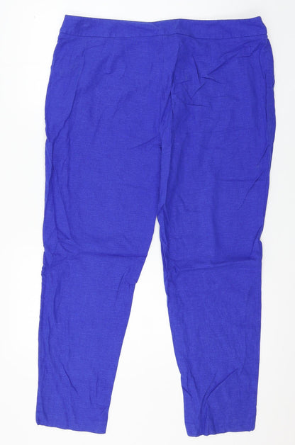 Womens UK Size 38 in Preworn Regular Fit  Blue Trousers